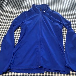 M- full zip jacket- blue